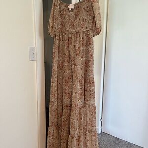 Francesca’s Audrey Parks Floral Maxi Dress